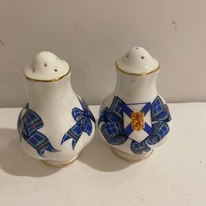 Elegant Blue and White Salt and Pepper Shakers (PH)